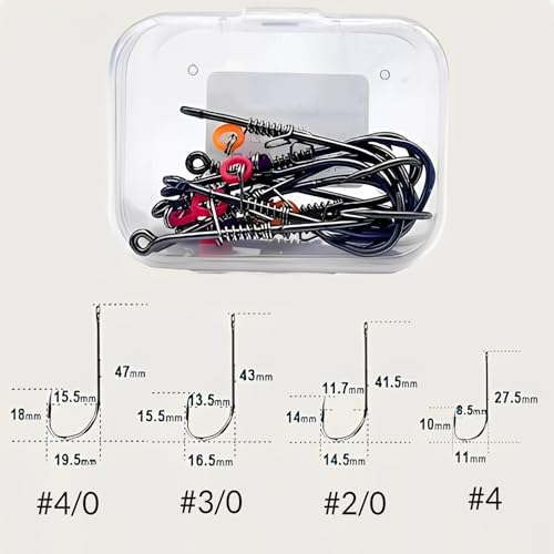 Live Shrimp Hook Set,Carbon Steel Barbed Fishing Hooks Freshwater Saltwater,Shrimp Lure,Bass Carp Catfish Bait - Image 2