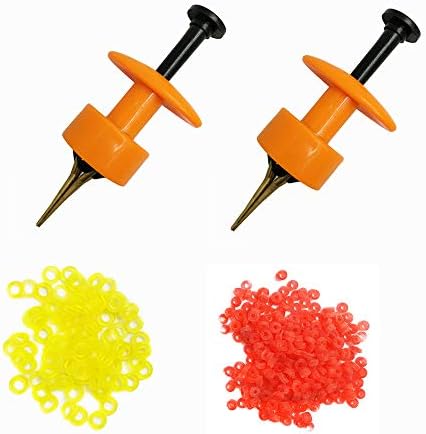 2X Pellet Bander Tool Micro Bait Bands Banding Match Coarse Fishing Terminal Tackle Set w/ 600 Bands - Image 6
