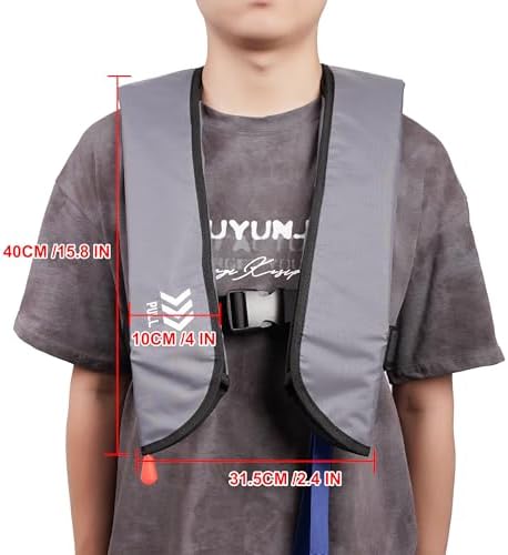 Automatic Inflatable Life Jacket | Low Profile PFD for Adults | Compact Design Self Inflating Life Vest | Supports up to 330 lbs - Image 2