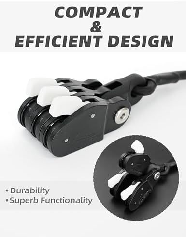 BLUEWING Outrigger Halyard Lock Pulley Single/Double/Triple Halyard Line Lock Pulley with Ball Bearing Snap Swivel for Offshore Fishing - Image 2