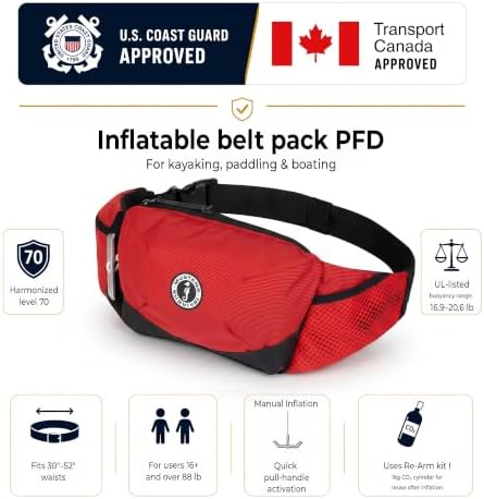 Mustang Survival Essentialist Belt Pack - Red - Image 5