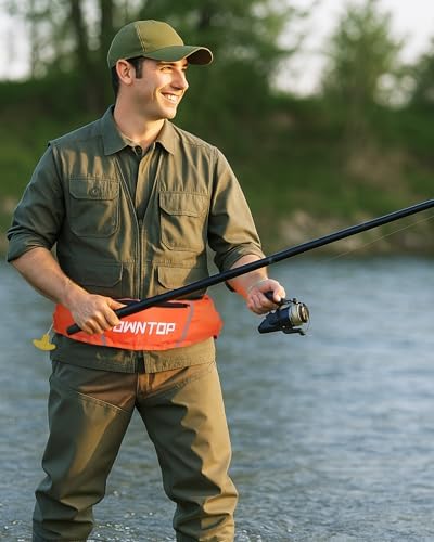 Owntop Automatic/Manual Inflatable Swim Belt Pack, Manual Convertible Swim Jacket for Adults, 24g CO2 Cylinder Included, Low Profile for Kayak, Fishing, Paddle Sports - Image 6
