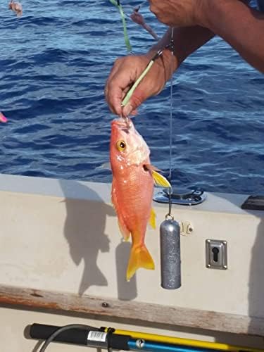 Deep Drop Fishing Rig, 5 Demon Circle 6/0 Hooks with Glow Sleeve, Deep Drop Snapper Rig - Image 5