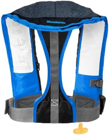 BLUESTORM Stratus 35 Inflatable Life Jacket PFD for Adults | US Coast Guard (USCG) Approved Automatic Self Inflating Life Vest Preserver with Manual Ripcord - Image 2