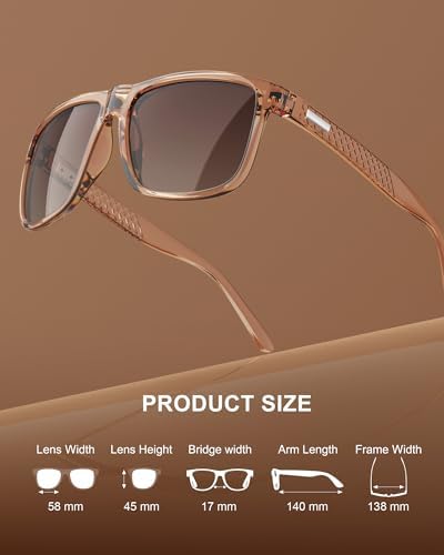 KALIYADI Polarized Sunglasses for Men, Lightweight Sun Glasses with UV Protection for Driving Fishing Golf - Image 5