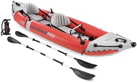 INTEX Excursion Pro K2 Inflatable Kayak 2-Person Set with Paddles & Pump by Unknown
