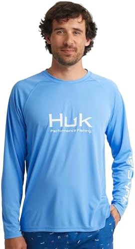 HUK Men's Pursuit Vented Long Sleeve Fishing Shirt (+30 UPF) by HUK