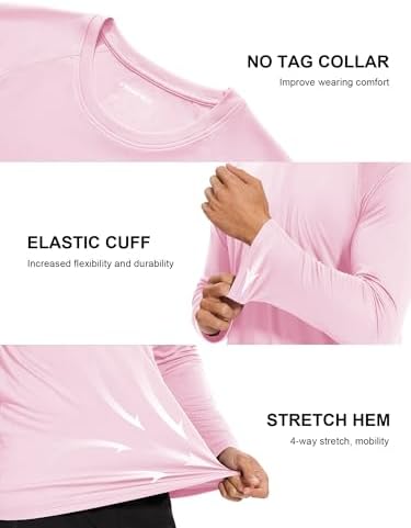 MAGCOMSEN Men's Long Sleeve Shirts UPF 50+ UV Sun Protection Athletic Shirts for Hiking Running Workout Rash Guard - Image 5