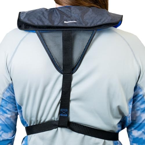 BLUESTORM Cirrus26 Inflatable PFD Life Jackets for Adults | US Coast Guard Approved Automatic Life Vest w/Manual Override Convertibility - Image 6