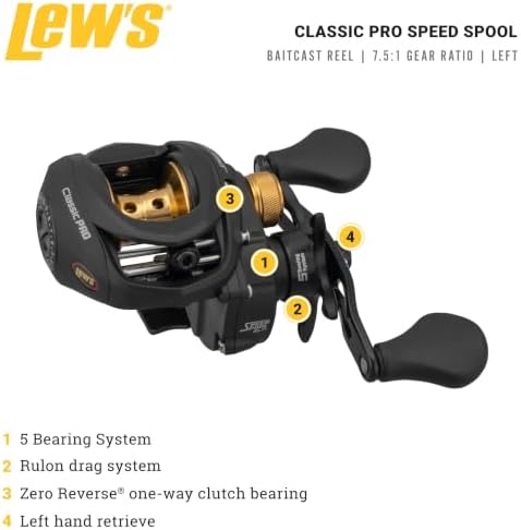 Lew's Classic Pro Speed Spool SLP Baitcast Reel - Image 2