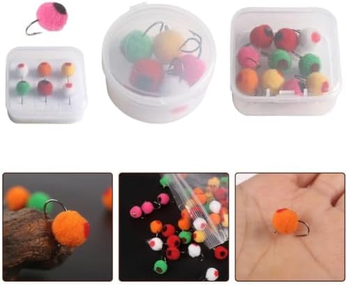 Brass Bead Egg Fly 5pcs Fast Sinking for steelhead Trout Lure(10 boxes of colors) - Image 3
