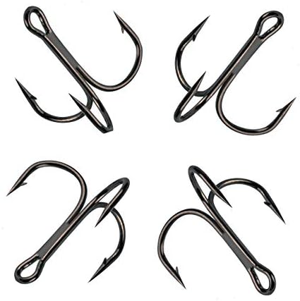 AMHDV 100pcs Treble Hooks Sharp Triple Hook for Freshwater Saltwater - Image 5