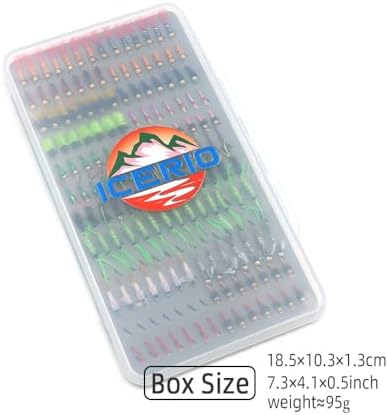 Fly Fishing Flies Assortment, 147pcs/133pcs/126pcs Fly Fishing Lures, Dry/Wet/Nymph/Streamer Flies, Trout/Panfish/Bass Fishing - Image 3