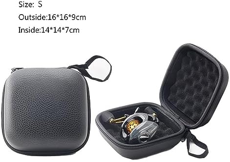 Fishing Reel Bag, Portable Shockproof Waterproof Fishing Reel Protective Case for Baitcasting Drum Spinning Raft Reels(Inner size: 5.51 * 5.51 * 2.76inches) - Image 3