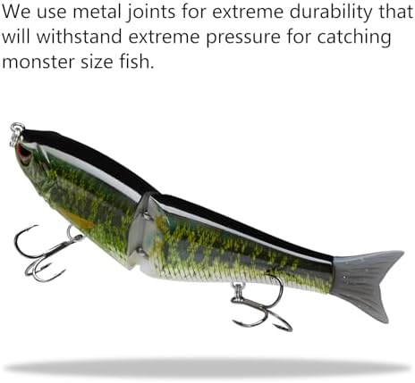 Bassdash SwimShad Glide Baits Jointed Swimbait Bass Pike Salmon Trout Muskie Fishing Lure - Image 5