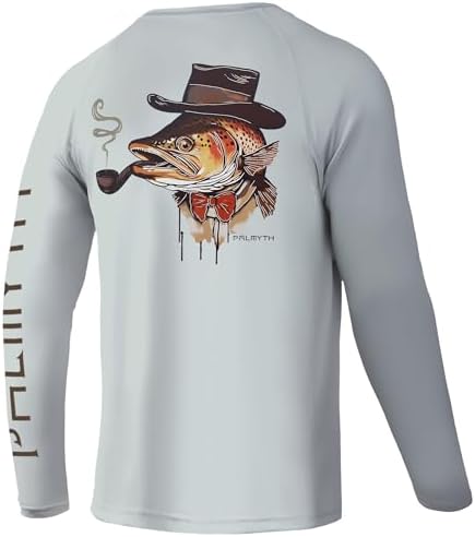 Palmyth Fishing Shirts for Men Long Sleeve UPF 50+ T Shirt Sun Protection by PALMYTH