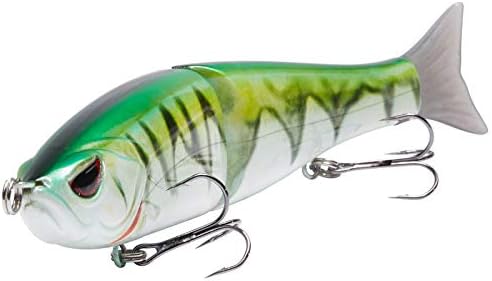 Bassdash SwimShad Glide Baits Jointed Swimbait Bass Pike Salmon Trout Muskie Fishing Lure by Bassdash