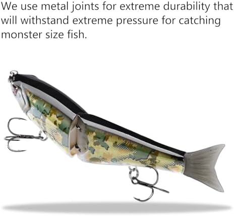 Bassdash SwimShad Glide Baits Jointed Swimbait Bass Pike Salmon Trout Muskie Fishing Lure - Image 5