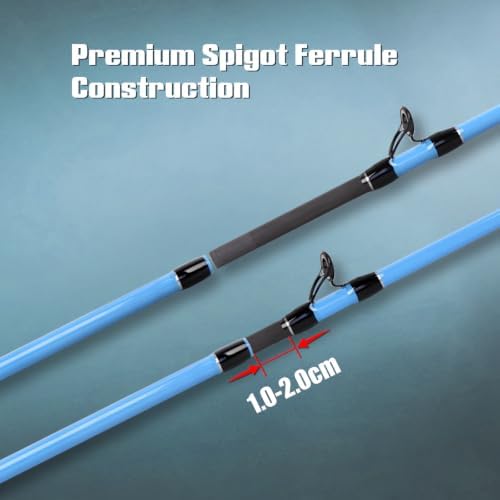 Fiblink Travel Fishing Rod,Spinning Rod & Casting Rod 5'6"/6'/6'6"/7'/7'6" - Image 3