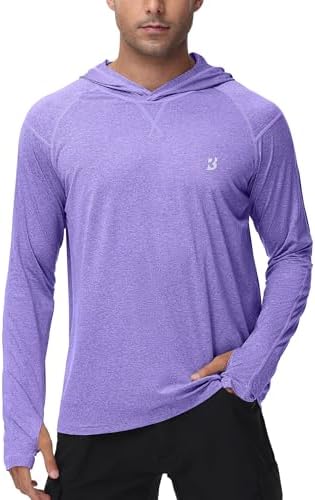 Roadbox Men's UPF 50+ Fishing Shirts, Long Sleeve UV Sun Protection Hoodie by Roadbox