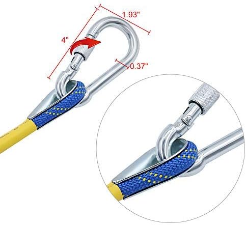 X XBEN Outdoor Climbing Rope 10M(32ft) 20M(64ft) 30M(96ft) 50M(160ft) 70M(230ft) 152M(500FT) 352M(1000FT) Static Rock Climbing Rope for Escape Rope Ice Climbing Equipment Fire Rescue Parachute - Image 4