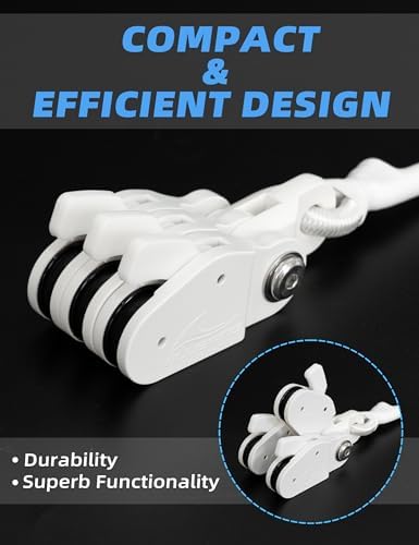 BLUEWING Outrigger Halyard Lock Pulley Single/Double/Triple Halyard Line Lock Pulley with Ball Bearing Snap Swivel for Offshore Fishing - Image 2