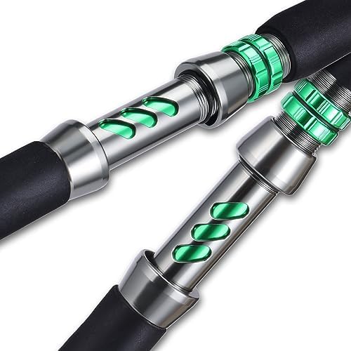 Sougayilang Travel Inshore & Surf Rod – Spinning & Casting Rods, 2-Piece Medium Heavy, High Density Graphite Blank, Zirconia Guides, Aluminum Reel Seat – Corrosion-Resistant for Catfish,Bass, Redfish - Image 7