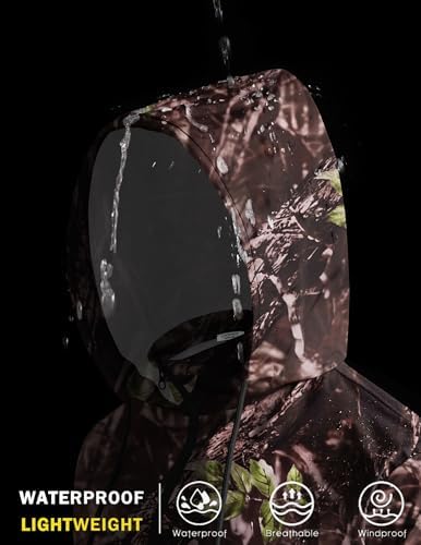 COOFANDY Men's Light Rain Jacket Packable Waterproof Raincoat Windbreaker - Image 2