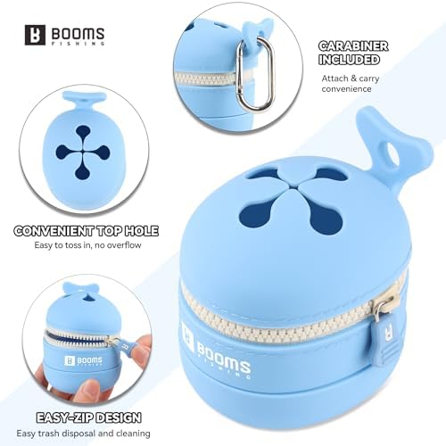 Booms Fishing Portable Trash Pouch: Silicone Expandable & Collapsible Fishing Line Waste Cantainer - ST2 Eco-Friendly Reusable Garbage Holder for Fishing, Hiking, Camping & Outdoor Activities - Image 4