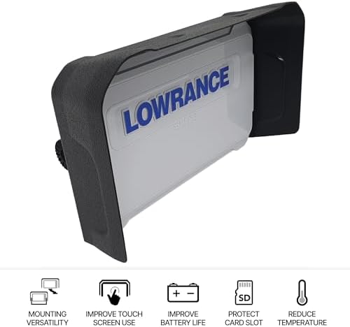 BerleyPro Visor for Lowrance Fish Finder — Sun Glare Reduction — Fits HDS Live/PRO, Elite FS, Hook Reveal, Eagle Series - Image 3