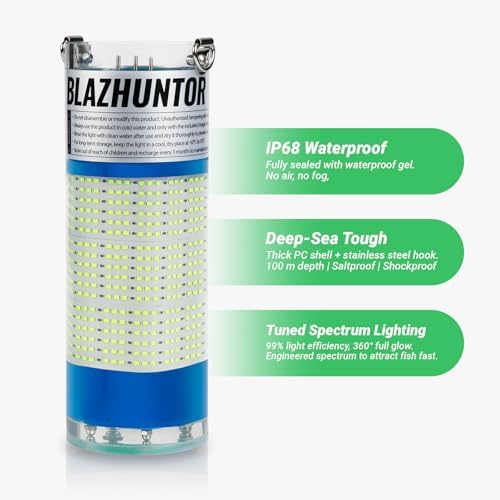 Rechargeable Underwater Fishing Light, 40W-160W, 4 Colors - Image 6