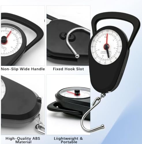Hanging Scale with Hook, Fish Scale No Battery, Suitcase Scale, 80 Lbs - Image 6