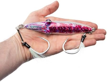 Squidlord Jig - Scarlet Glow - Slow Pitch Squid Jig with Glow - Image 4