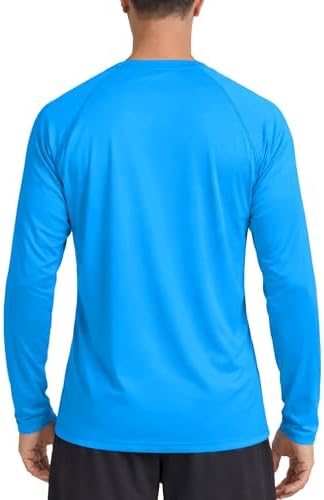 Boladeci Men's UPF 50+ Sun Protection UV SPF Shirts Long Sleeve Lightweight Quick Dry Swim T-Shirts Rash Guard - Image 6
