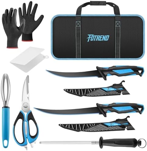 Fillet Knife Kit Combo,Fishing Gear and Gifts for Men by Fotrend