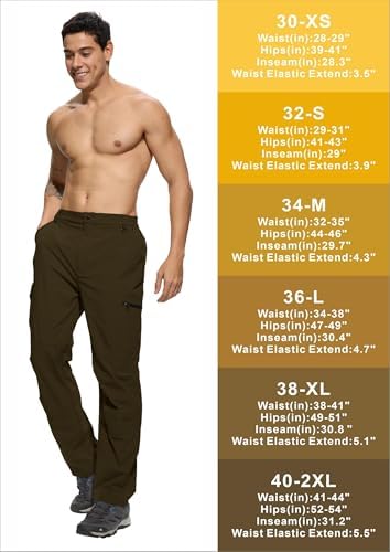 Men's Lightweight Hiking Cargo Pants Waterproof Quick Dry Travel Climbing Camping Fishing Mens Work Pants Outdoor - Image 6