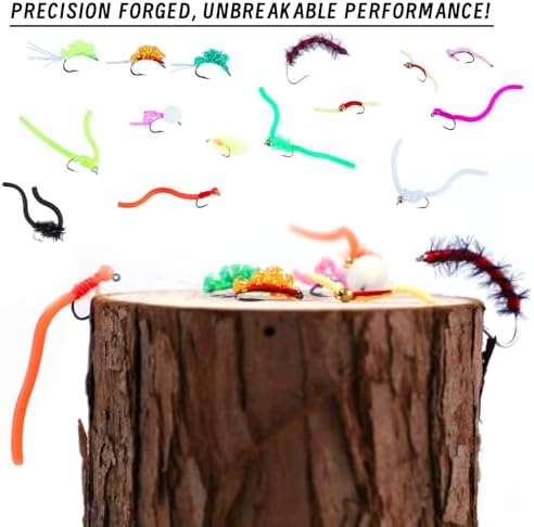 16Pcs Fly Fishing Wet Flies Nymphs, Squirmy Wormy, Streamers, Egg Fly Flies, Bunny Muddler Flies for Trout Salmon with Fly Box - Image 6