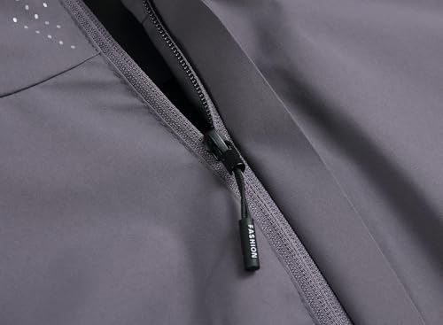 Men's Lightweight Waterproof Rain Jacket,Shell Hooded Outdoor Raincoat Hiking Windbreake jacket - Image 4