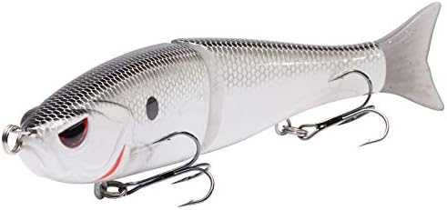 Bassdash SwimShad Glide Baits Jointed Swimbait Bass Pike Salmon Trout Muskie Fishing Lure by Bassdash