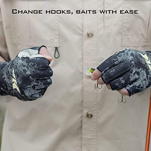 KastKing La Sal UPF50+ Fingerless Fishing Gloves, Men and Women - Image 5