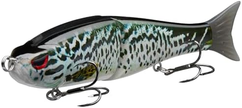 Bassdash SwimShad Glide Baits Jointed Swimbait Bass Pike Salmon Trout Muskie Fishing Lure by Bassdash