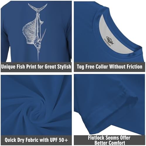 Palmyth Fishing Shirts for Men Long Sleeve UPF 50+ T Shirt Sun Protection - Image 6