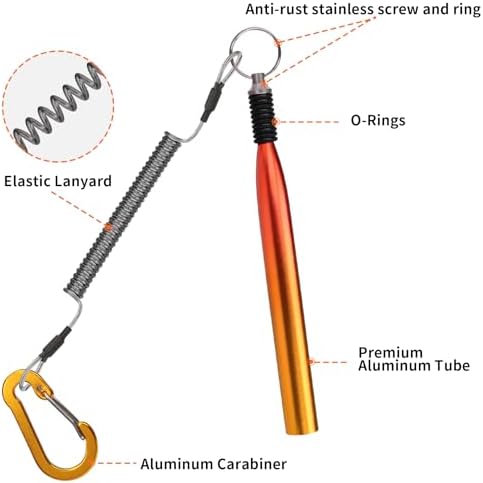 TRUSCEND Gradient Fishing Wacky Rig Tool with Silicone O Rings 210Pcs for 3"-4" and 5"-7" Fishing Worm Lures, Ultra-Smooth Downriggers Tube for Easy Installation and Great Protection of Stick Bait - Image 6