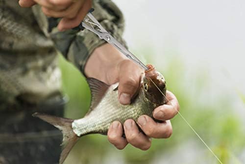 Hikary Long Nose Fishing Pliers,Ice Fishing Gear,Stainless Steel Hook Remover Braid Cutter Rustproof Fishing Multi-Tools Fishing Gripper for Freshwater Saltwater - Image 2