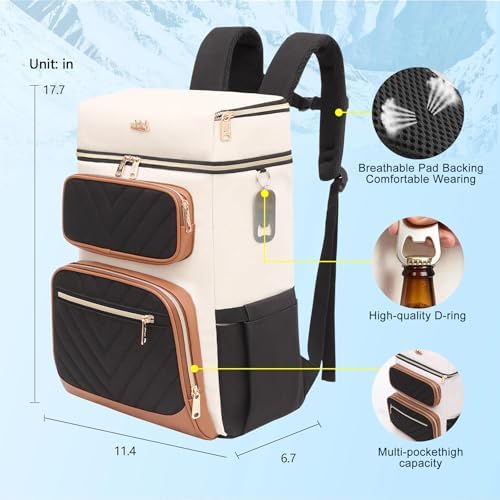 Backpack Cooler Insulated Leakproof, Soft Cooler Backpack for Beach - Image 6