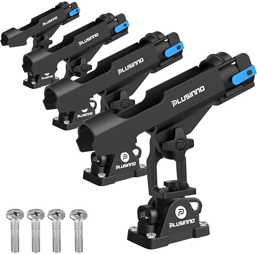 PLUSINNO 2 in 1 Kayak Fishing Rod Holder, Fishing Rod Holders for Boat by PLUSINNO