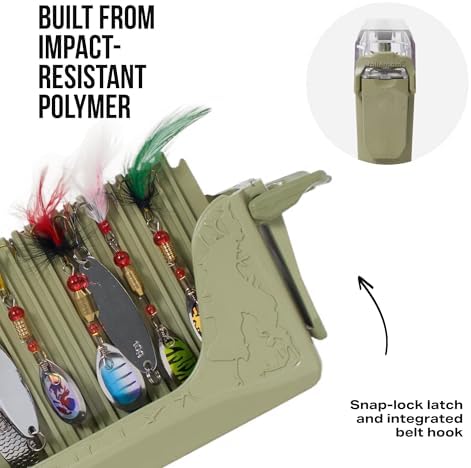 Rollercam SpinnerBox Tackle Box, Holds 40 Lures, Tactical Green - Image 3
