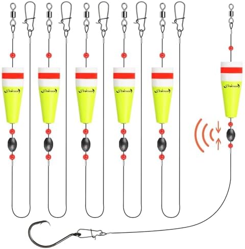 Dovesun Popping Cork Float Rig Weighted Fishing Bobbers Floats Fishing Corks Popping Corks for Saltwater Freshwater Fishing Tackle with 3 Size by Dovesun