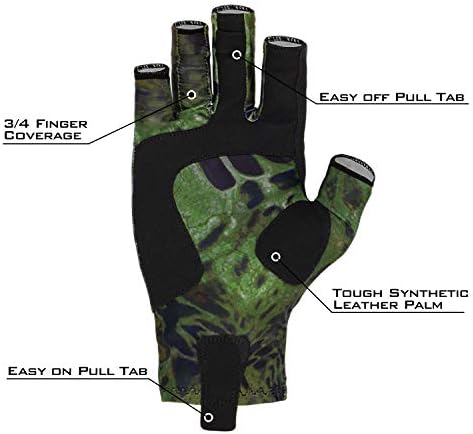 KastKing Sol Armis UPF50+ Fingerless Fishing Gloves, Men and Women - Image 3