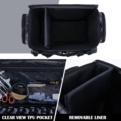 Goture Large Tackle Bag, Water Resistant Saltwater Gear Storage - Image 3